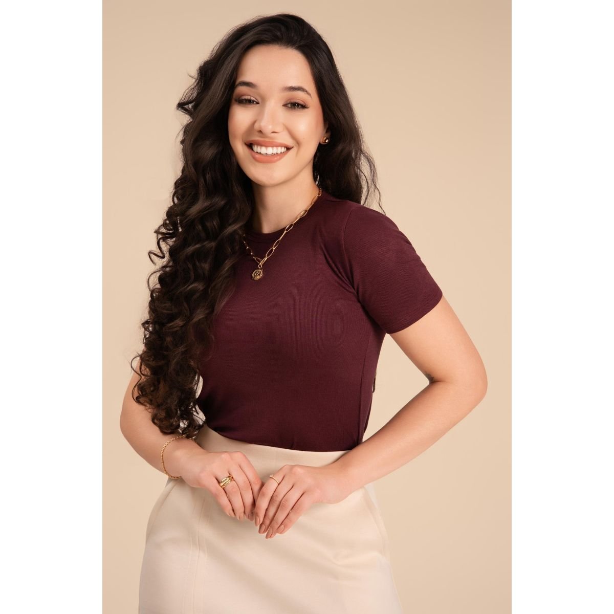 Blusa Canelada Modal