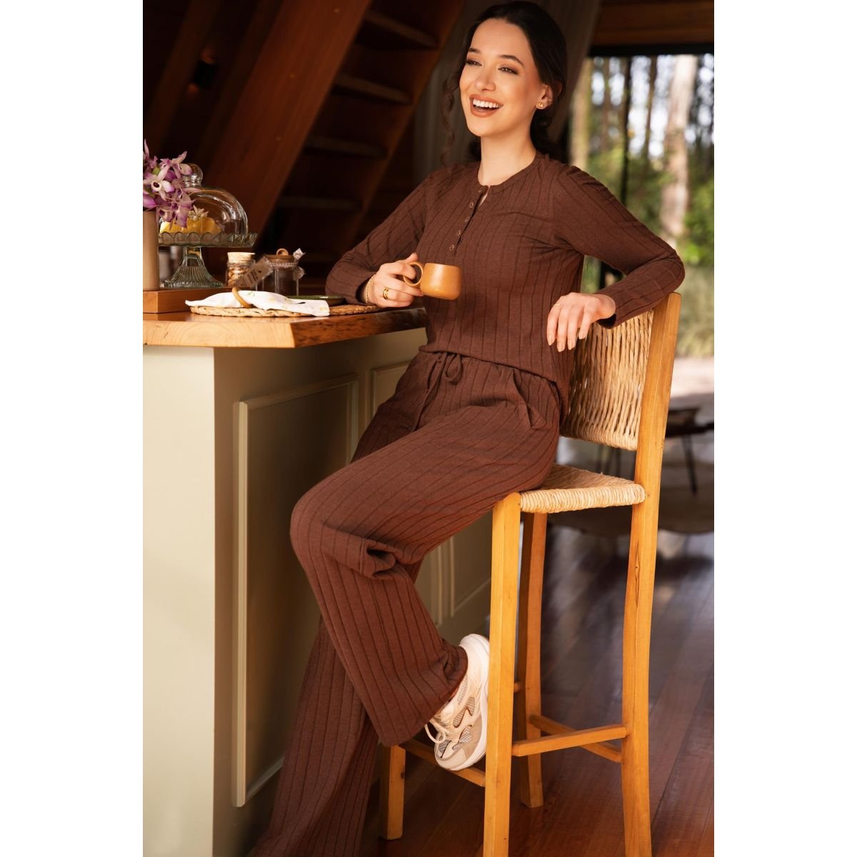 Calça pantalona Sensorial